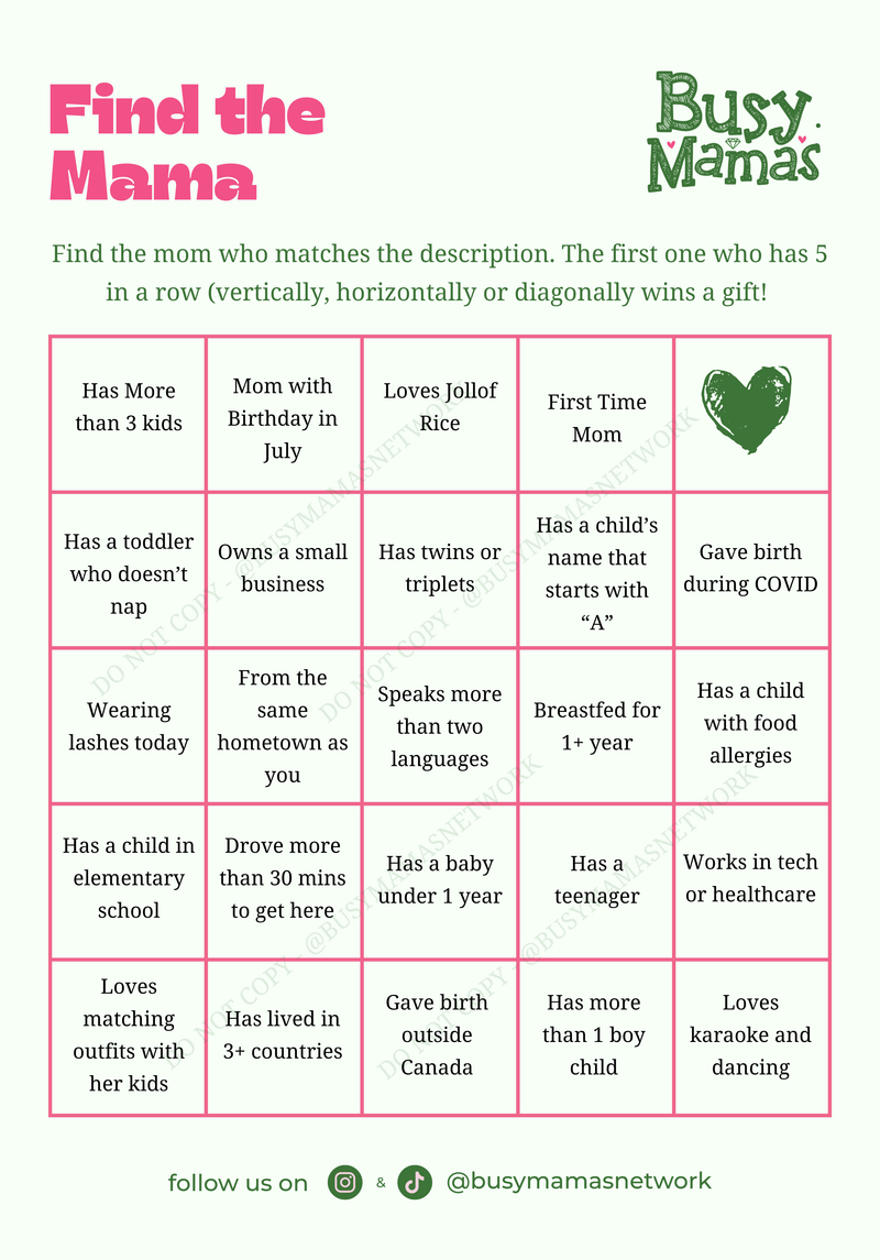 Find the Mama Bingo